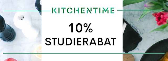 Kitchentime-studierabat-maj-studerende-køkkenudstyr-madlavning-service-gryder-pander-blendere