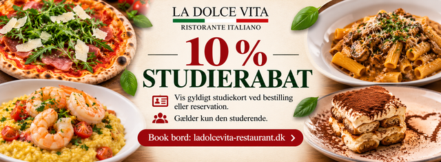 la vita ladolcevita vin 5000 pasta italiensk La Dolce Vita pizza restaurant dolce students student discount