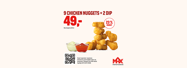 burgere maxburger aftensmad MAX Burgers takeaway max fast food MAX fastfood studerende studierabat